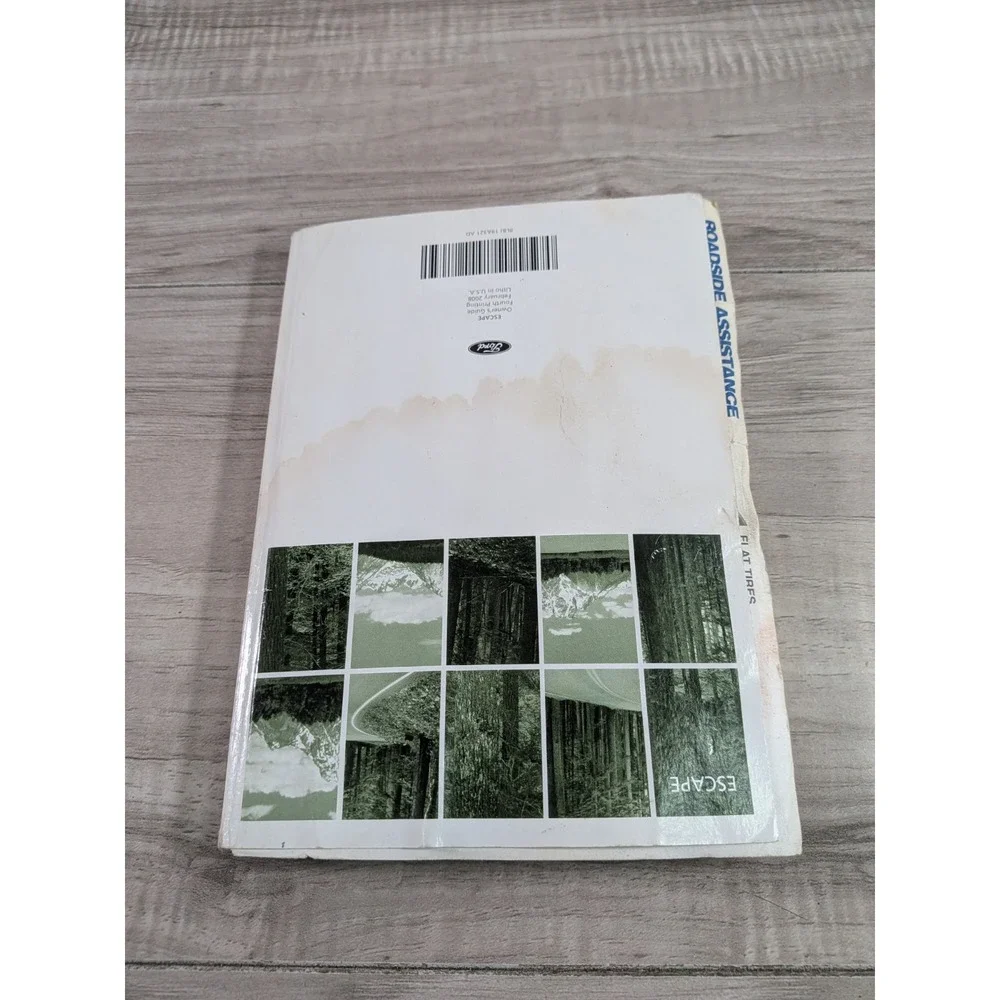 2008 Ford Escape Owners Manual OEM With Black Case